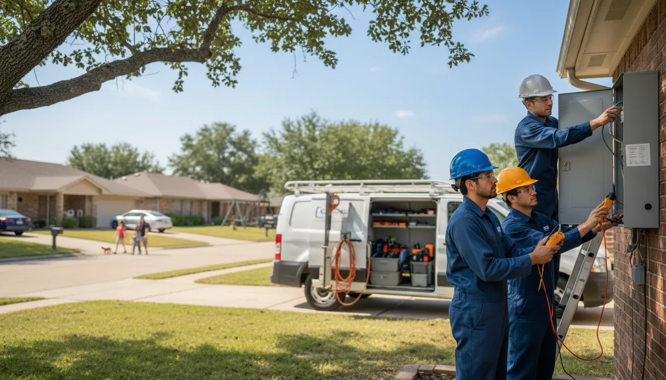 Certified electrician providing emergency electrical services in Oakland, IA